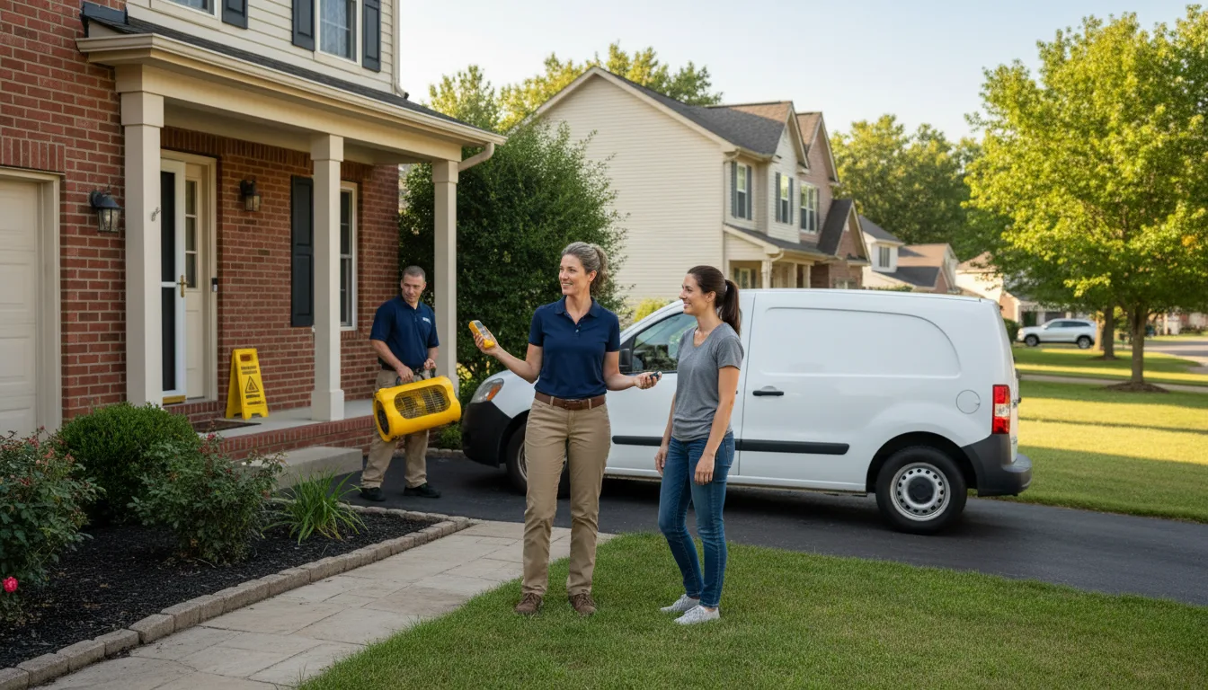 Residential water damage restoration in South Haven, KS